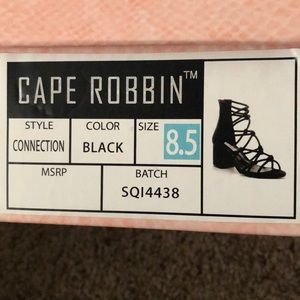 Cape Robbin Chunky High Heel